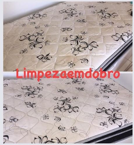 higienização de colchão feito pela limpeza emdobro