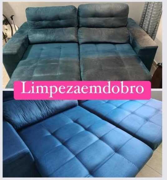 limpeza de sofá