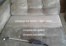 lavagem de sofá - antes